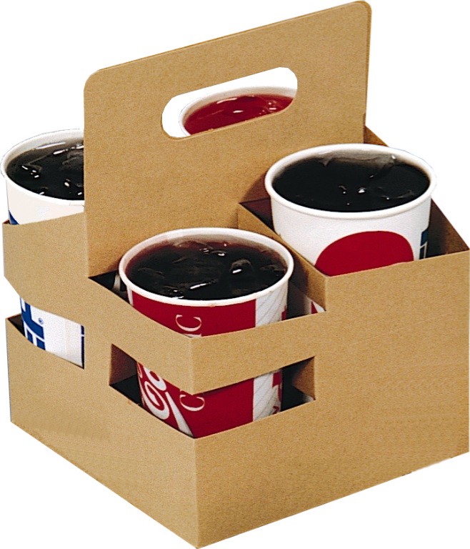 CARRIER 4 CUP HANDLED 6-15/16
X 6-15/16 X 9- 3/16 200 PER
CASE ( NEW NUMBER RJ-800DCWH)