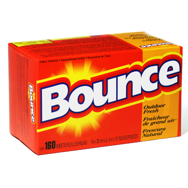 FABRIC SOFTENER BOUNCE 6 BOXES OF 160 SHEETS PER CASE