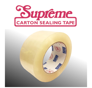 TAPE BOX 3&quot;, 55 YARDS ACRYLIC (72MM X 50M) 3.1 MIL CLEAR