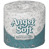 TOILET TISSUE 2-PLY ANGEL SOFT
4 X 4 450 SHEETS PER
ROLL (80 ROLLS PER CASE)