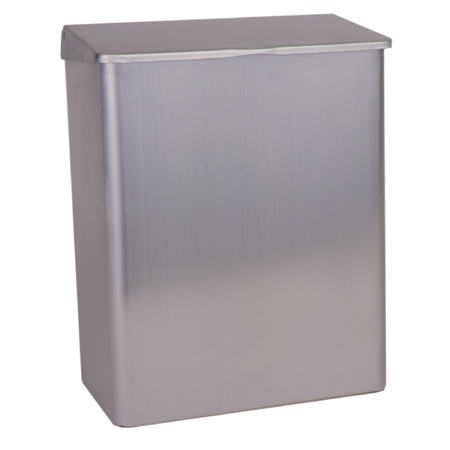 RECEPTICAL SANITARY STAINLESS
STEEL USES #77 BAGS