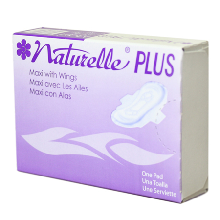 SANITARY NAPKINS #4 NATURELLE
MAXI PAD WITH WINGS
FOLDED 250 PER CASE