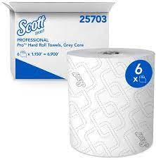 ROLL TOWEL HIGH CAPACITY WHITE 7.5&quot;X 1150 6 ROLLS PER CASE