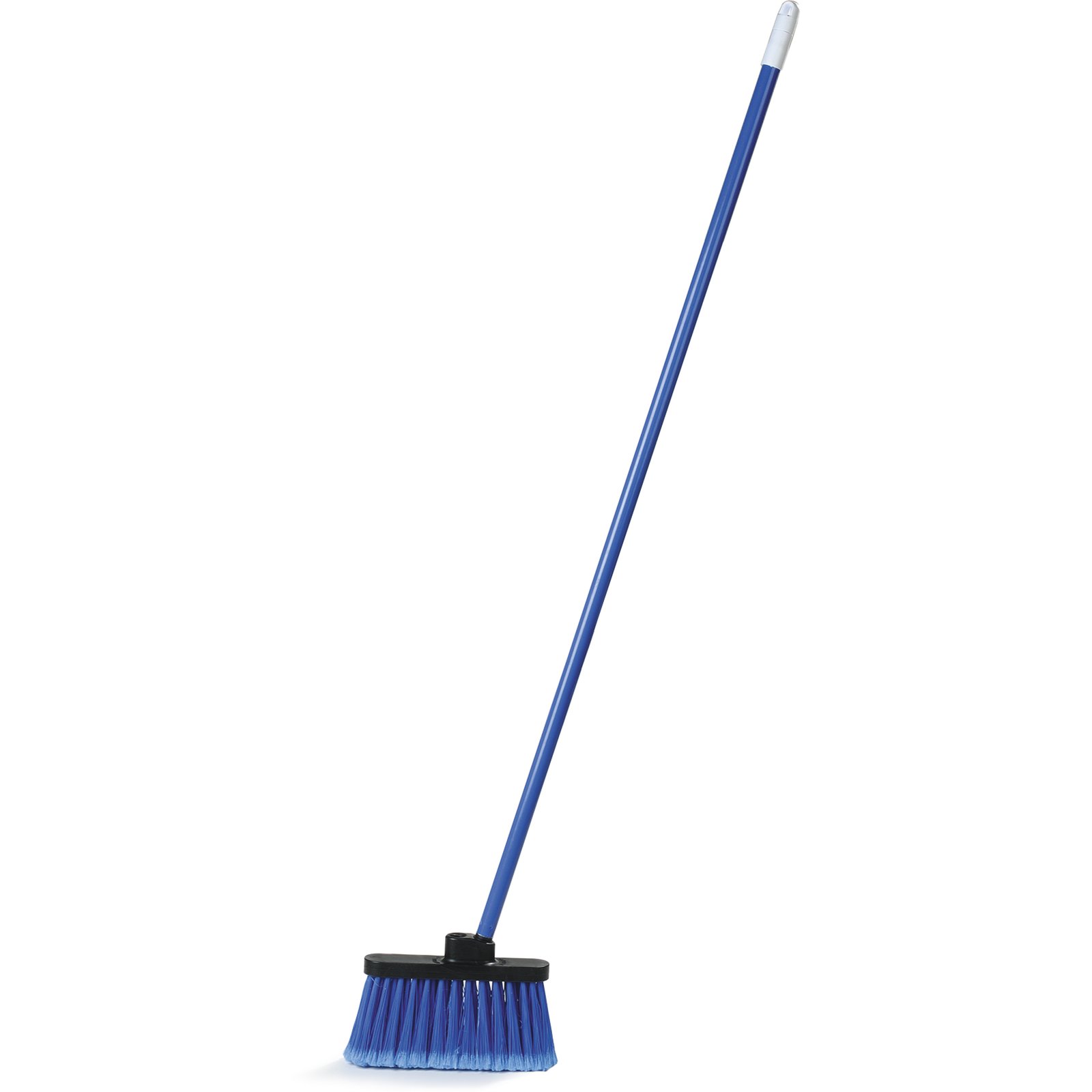 BROOM LOBBY 4&quot; BRISTLE BLUE
WITH 48&quot; HANDLE