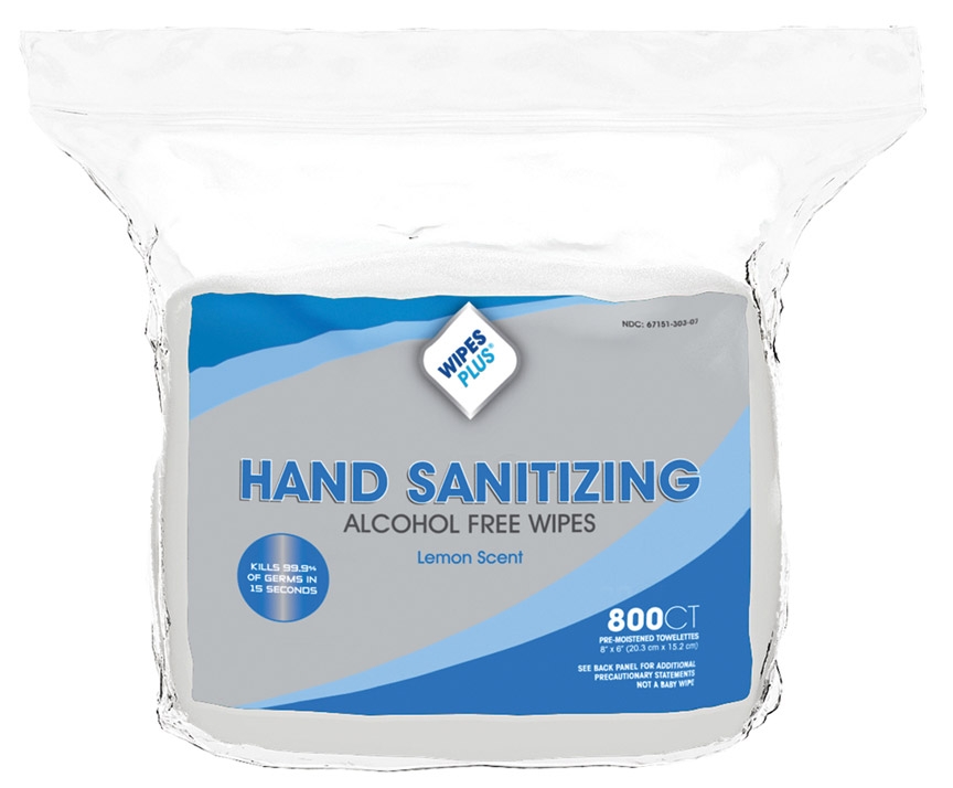 WIPES SANITIZING ALCOHOL FREE
800 COUNT 4 PER CASE