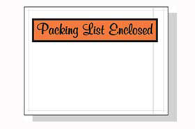 PACKING LIST ENCLOSED 4.5 X 6 1000 PER CASE