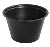 CUPS PORTION 4 OZ PLASTIC BLACK DART 2500 PER CASE