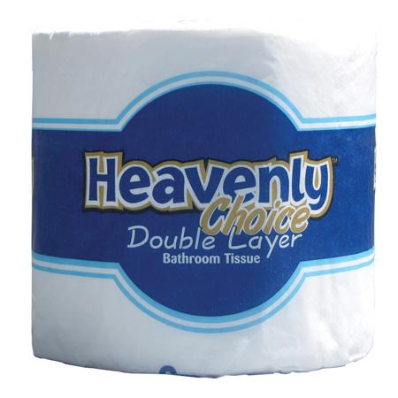 TOILET TISSUE 2-PLY HEAVENLY CHOICE DOUBLE LAYER 4.5 X 3.5