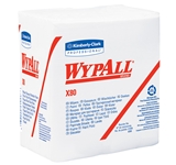 WYPALL X80 WIPING CLOTH HEAVY
DUTY  1/4-FOLD  12.5&quot; W x
14-2/5&quot; L 1 PLY WHITE 4 BOXES
OF 50 PER CASE