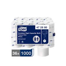 TOILET PAPER CORELESS HIGH CAPCITY SEPTIC SAFE 1000