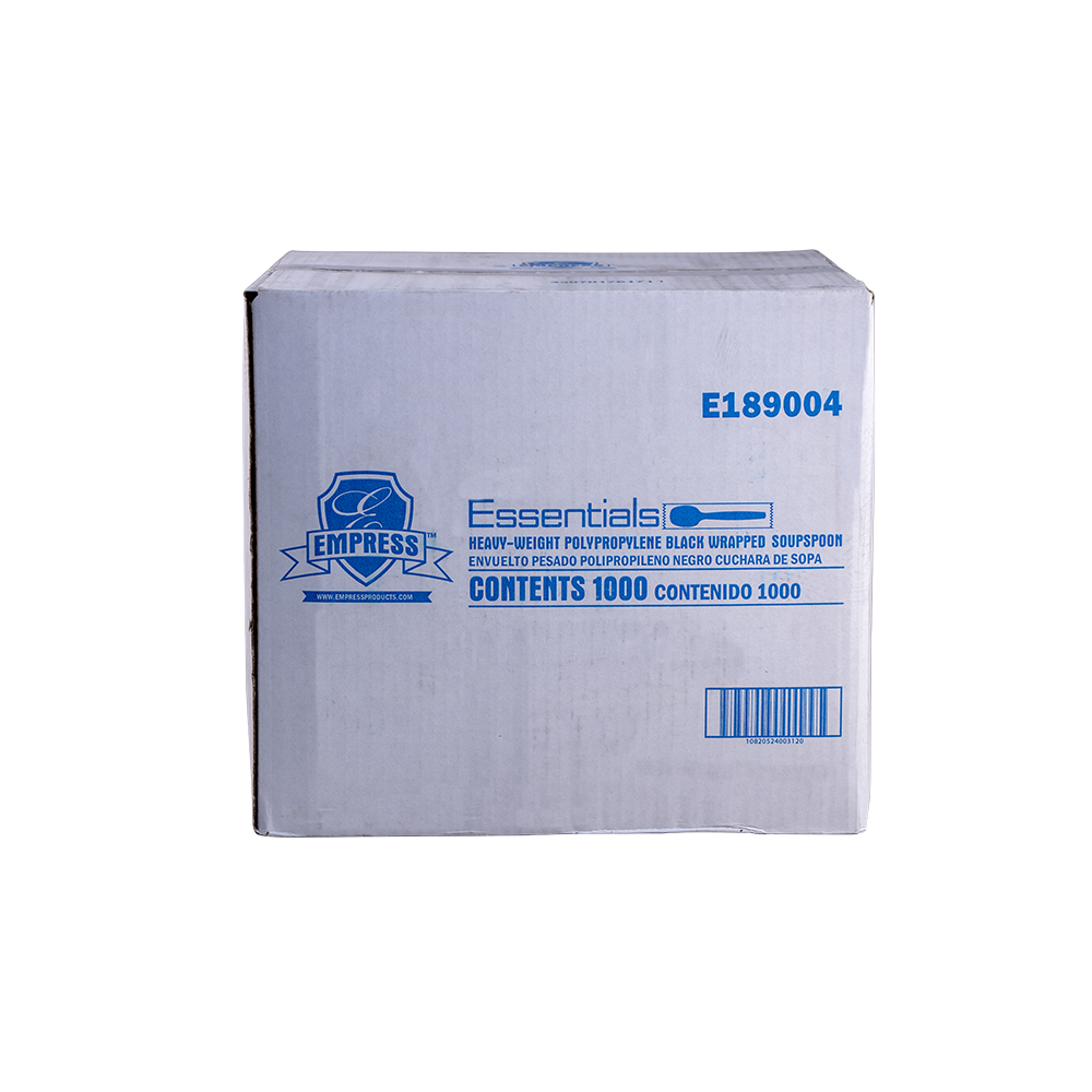 SPOON SOUP BLACK HEAVY WEIGHT
WRAPPED 1000 PER CASE DENSE
PACK 