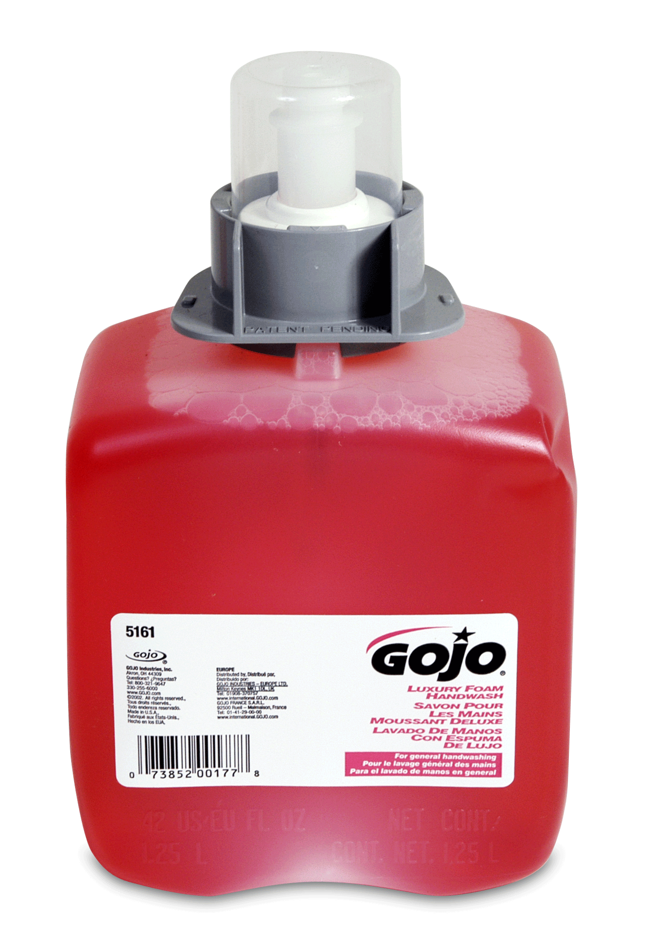 HAND SOAP FMX GOJO FOAMING
LUXURY HANDWASH 1250 ML 4 PER
CASE