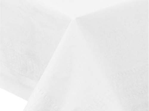 TABLE COVER WHITE TISSUE POLY FOLDED 3-PLY 54 X 108 