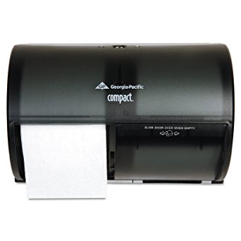 DISPENSER TOILETTISSUE
COMPACT BLACK CORELESS SIDE BY
SIDE3000 2-PLY SHEET ROLL OR
6000 1-PLY SHEET ROLL