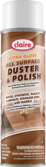 ALL SURFACE DUSTER &amp; POLISH  CITRA GLOSS AEROSOL 20 OZ CAN