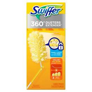 SWIFFER DUSTER 360 EXTENDABLE HANDLE 3 DUSTERS PER BOX (6