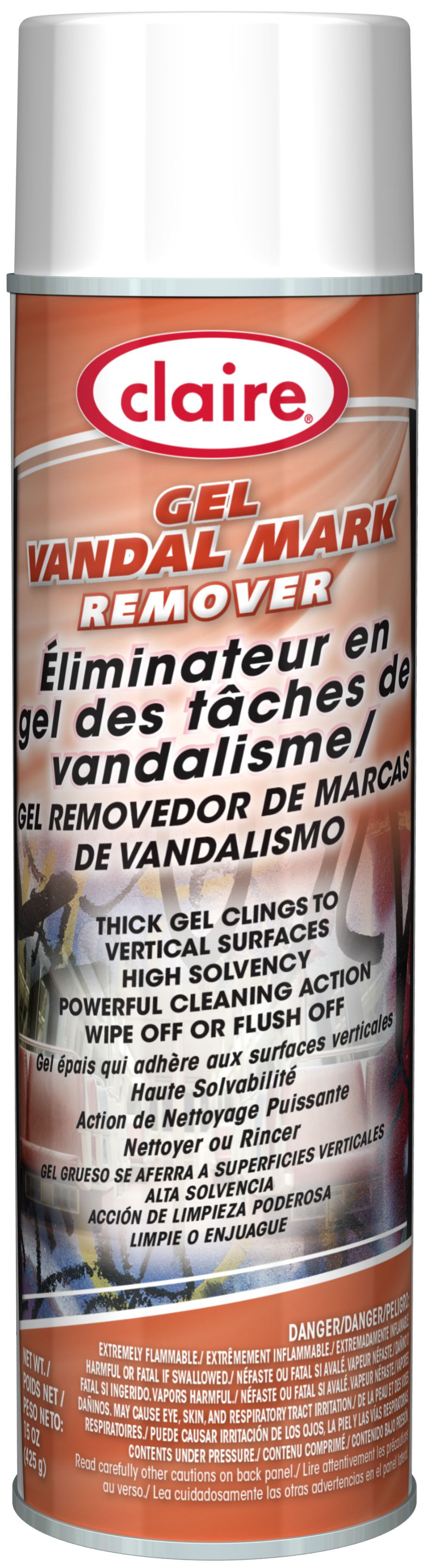 VANDALISM MARK &amp; STAIN REMOVER GEL 15 OZ CANS (12
