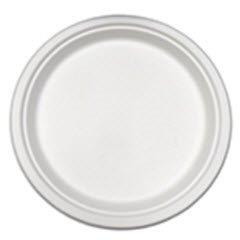 PLATES 9" MOLDED FIBER WHITE ROUND 500 PER CASE (PL-09)