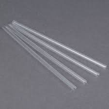 STRAWS JUMBO 10.25&quot; UNWRAPPED
CLEAR 7500 PER CASE