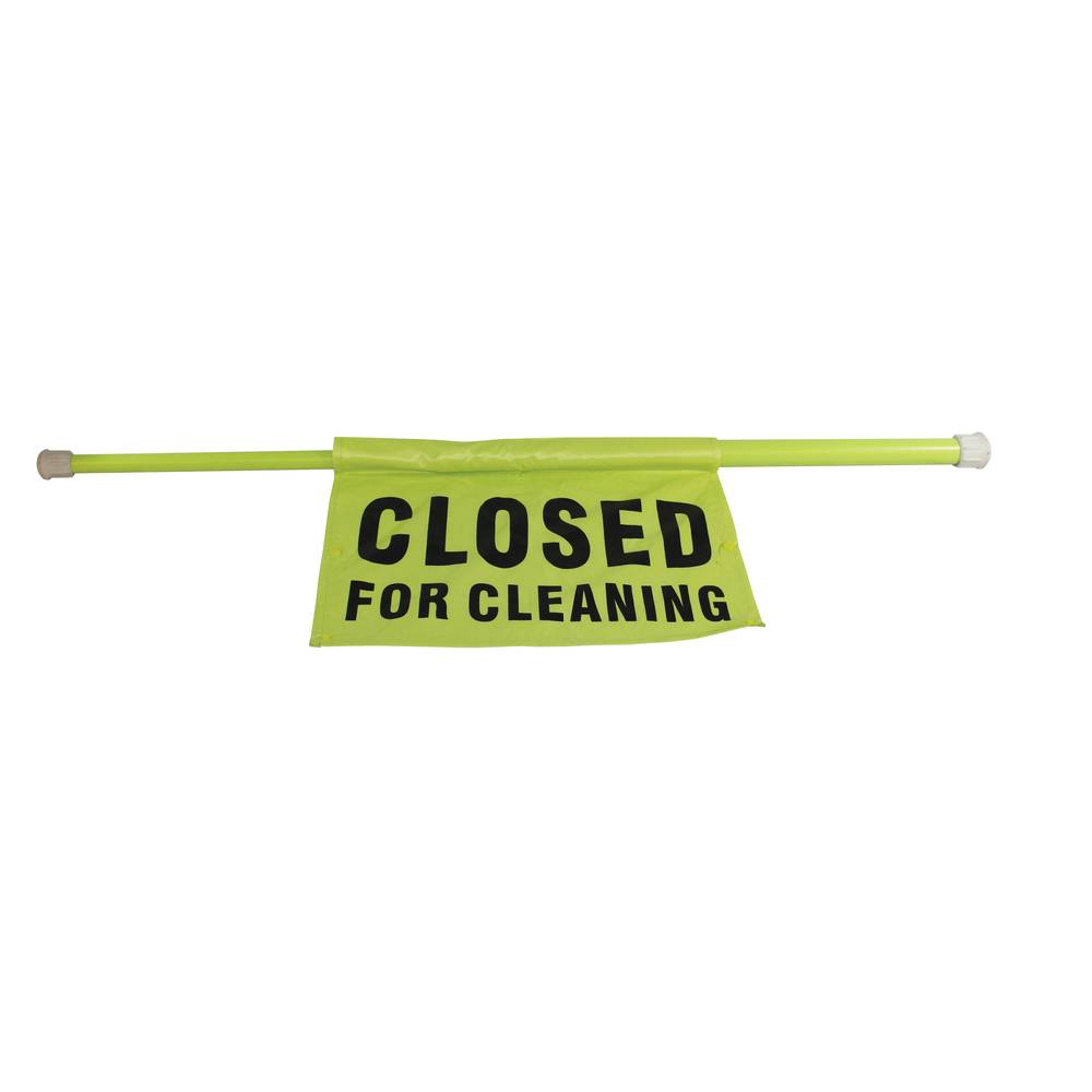 SIGN SAFTY POLE CLOSED FOR
CLEANING