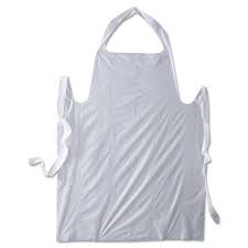 APRON PLASTIC WHITE POLY DAP125-28 X 46 100 PER PACK
