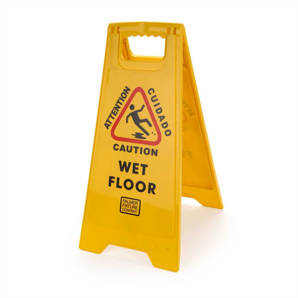 SIGN WET FLOOR CAUTION TWO
SIDED BILINGUAL