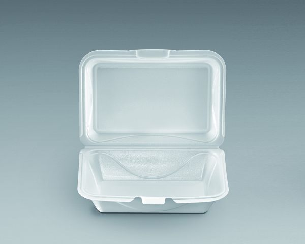 TO-GO 1 COMPARTMENT FOAM HINGED CONTAINER