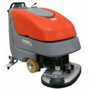 SCRUBBER E3330 33&quot;
WALK-BEHIND DISC BRUSH QUICK
PACK BATTERY OPERATED TROJAN
BATTERY, 30 GALLON SOLUTIONS
TANK, 30 GALLON RECOVERY TANK,