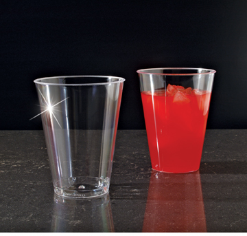 CUPS 7 OZ PLASTIC CLEARWARE SQUAT TUMBLER 500 PER CASE