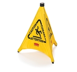SIGN CAUTION SAFTY CONE POP-UP YELLOW