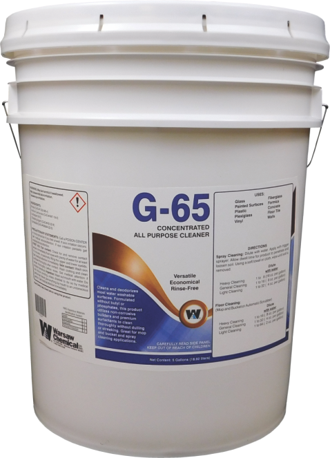G-65 ALL PURPOSE CLEANER
CONCENTRATE 5 GALLON PAIL
