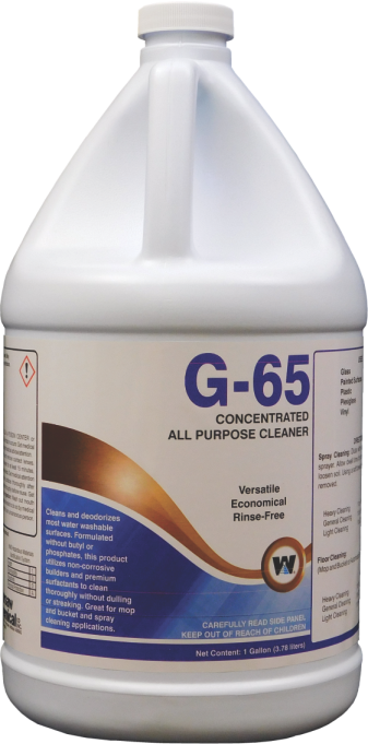 G-65 ALL PURPOSE CLEANER
CONCENTRATE (4 GALLON CASE)