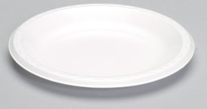 CURRENTLY UNAVAILABLE PLATES 9&quot; FOAM LAMINATED WHITE