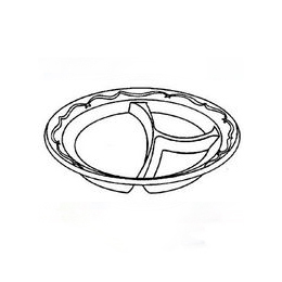 PLATES 8 7/8" BLACK LAMINATED FOAM 3