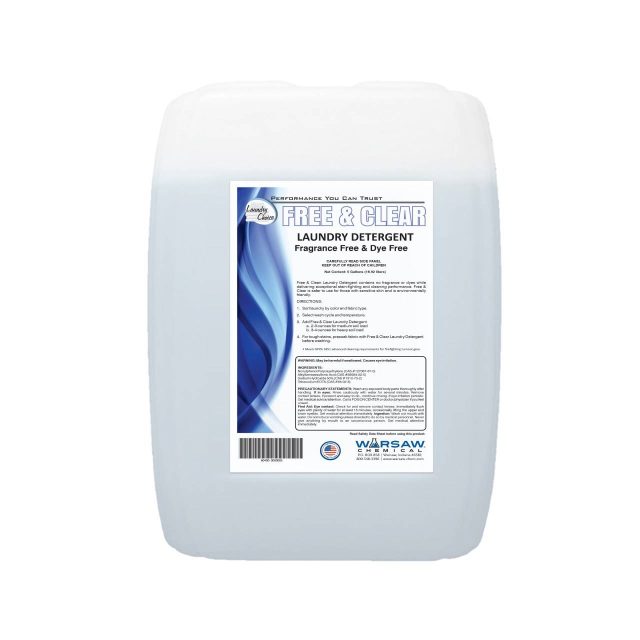 LAUNDRY CHOISE FREE AND CLEAR DETERGENT 15 GALLON DRUM