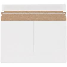 MAILERS 12 1/4 x 9 3/4" WHITE SIDE LOADING STAYFLATS LITE