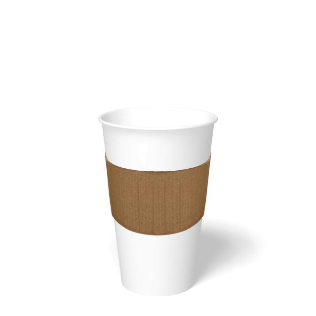 CUP SLEEVE BUDDY HOT CUP ECO KRAFT FITS 10 OZ TO 24 OZ Cups
