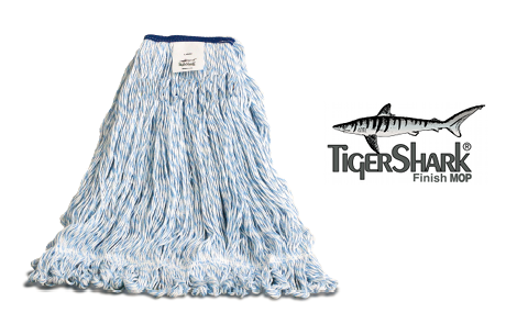 WET MOP FINISH LARGE BLUE
STRIPPED (12 PER CASE)
(ETC-TIGERSHARK-L)  USE
NXT-97313 WHEN GONE