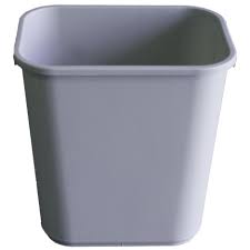 WASTEBASKET GREY 28 QT CONTINENTAL