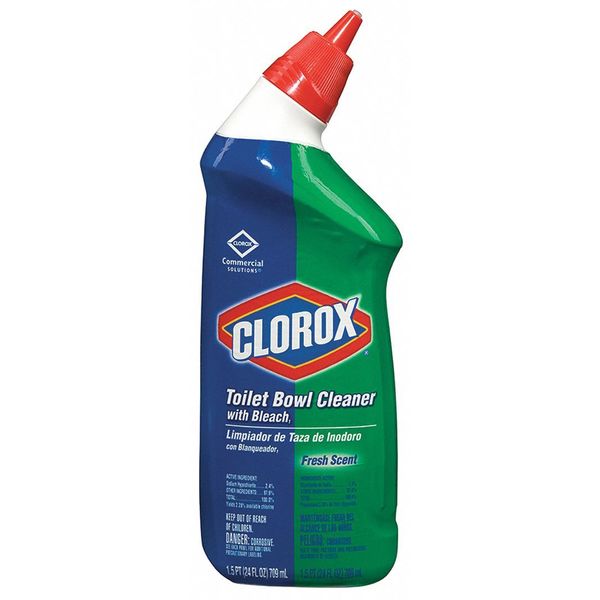 CLOROX TOILET BOWL CLEANER WITH BLEACH CLINGING 24 OZ 12