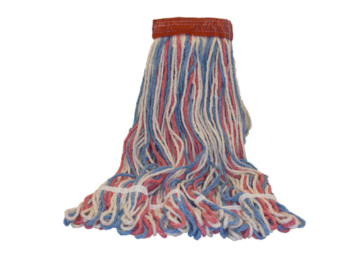 WET MOP 24 OZ ANTIMICROBIAL
RED/WHITE/BLUE STRIPPED (12
PER
CASE)