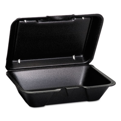 TO GO BLACK HINGED LARGE 1 COMPARTMENT9-3/16&quot;x6.5&quot;x2.75&quot;