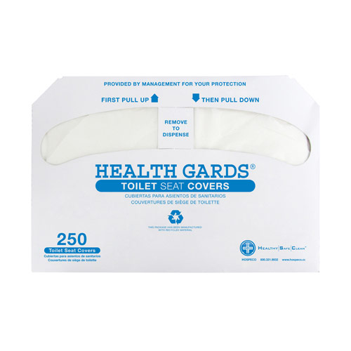 TOILET SEAT COVERS 4 PACKS OF
250 BIODEGRADABLE (HG-1000)