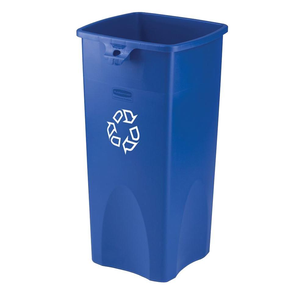 TRASH CAN 23 GALLON BLUE
SQUARE
RECYCLE