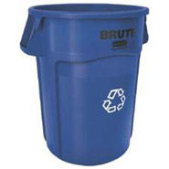 TRASH CAN BRUTE 44 GALLON BLUE RECYCLING 