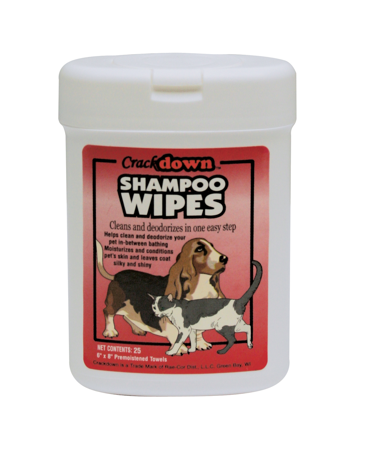 SHAMPOO WIPES - 25 COUNT
CANISTER