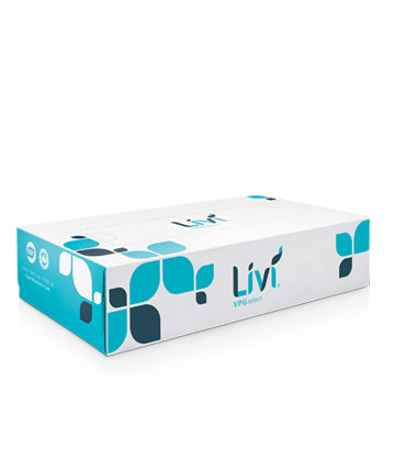 FACIAL SOLARIS LIVI 2 PLY FLAT BOX 30 / 100